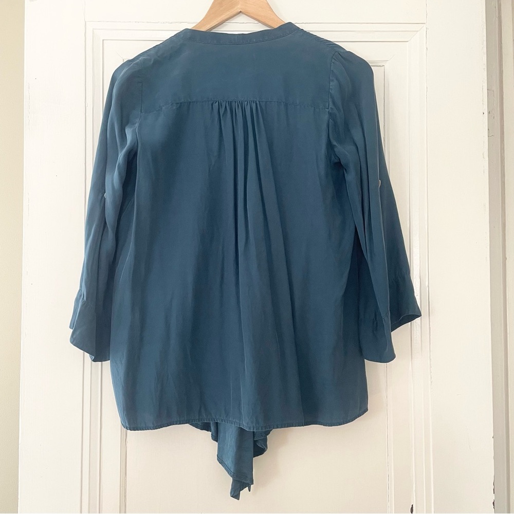 Elizabeth and James Blue Silk Tokyo Top - Picture 10 of 13